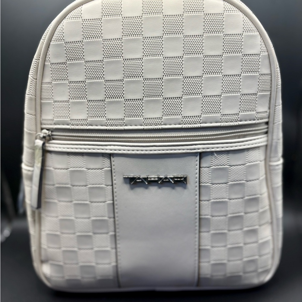 Tahari Bone Dome Backpack Purse and Tahari Delta Checkered Bag Set NW